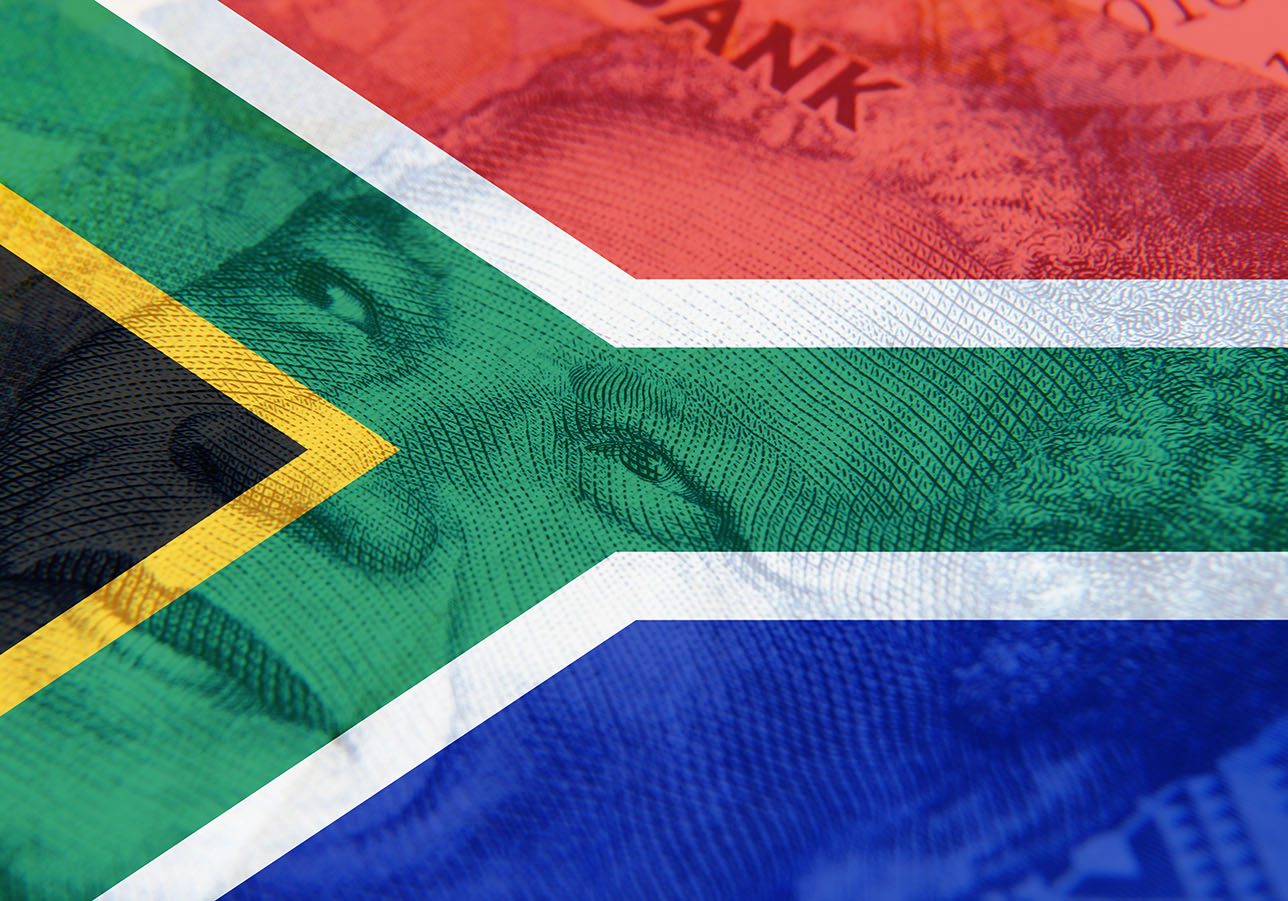 South Africa money concept image.